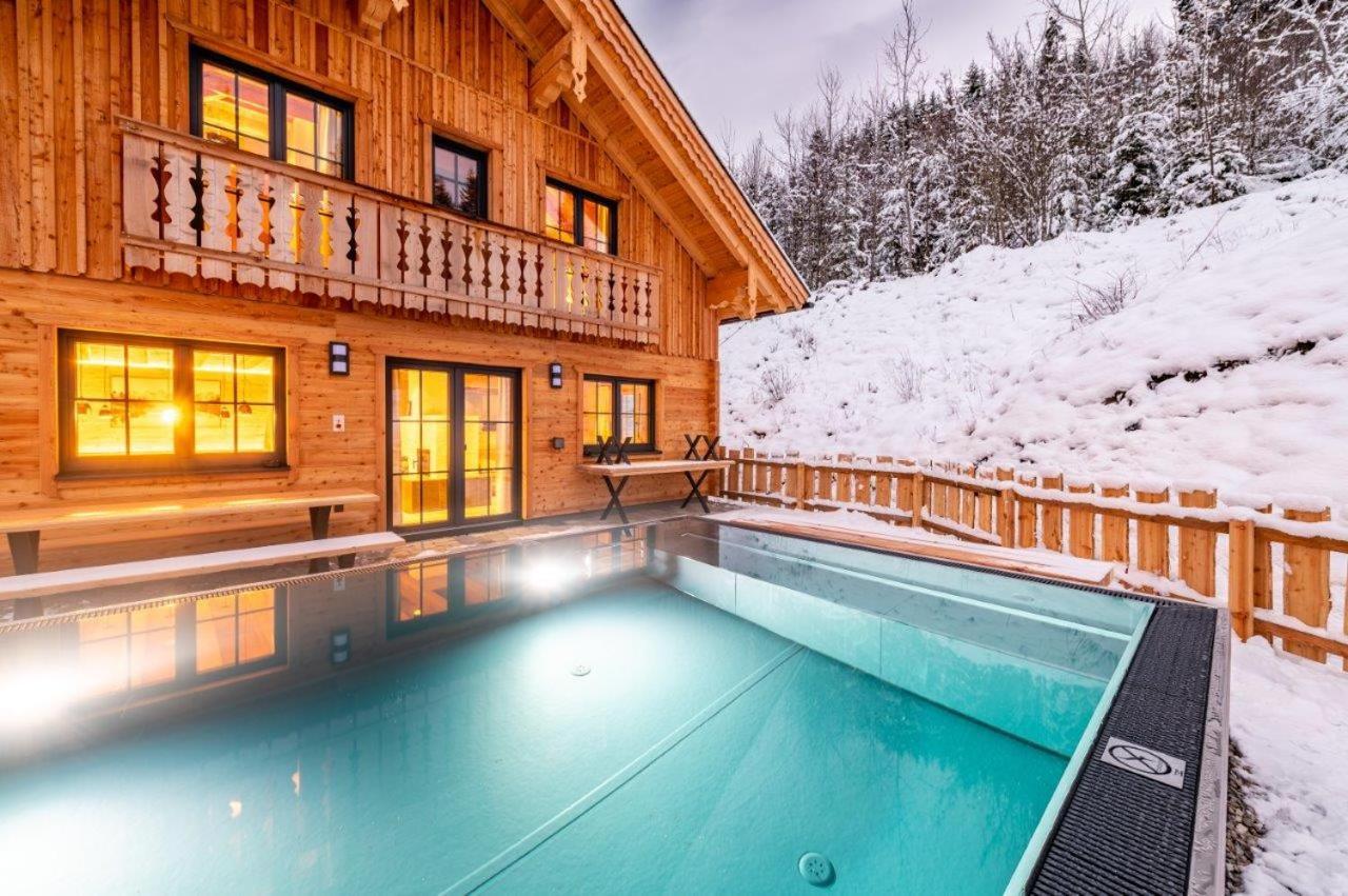 Poolchalet Dachsteinblick Пруггерн Экстерьер фото